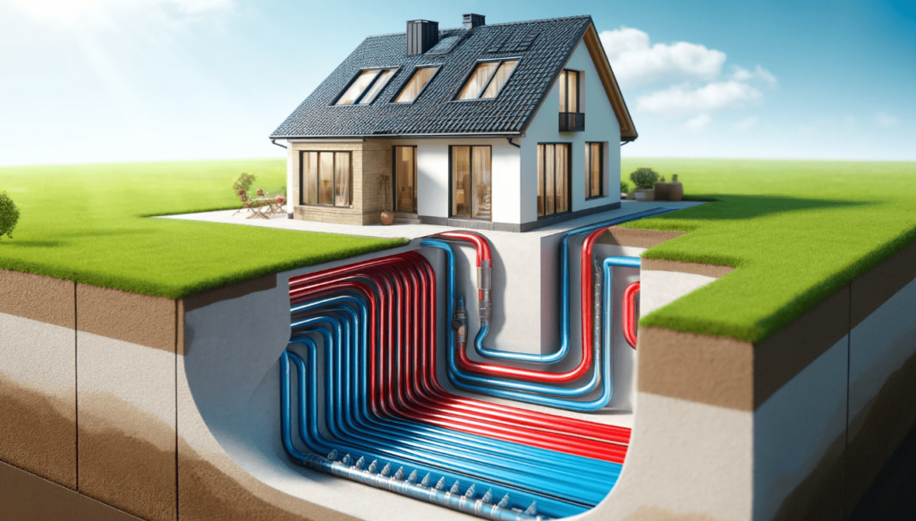 how ground source heat pump works