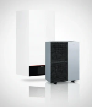 Viessmann Vitocal 150-A monoblock heat pump unit, designed for home heating, cooling, and hot water.